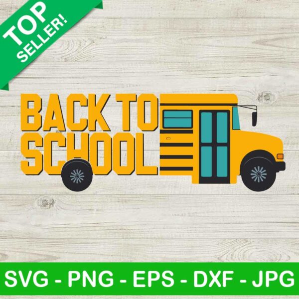 Back to school bus SVG