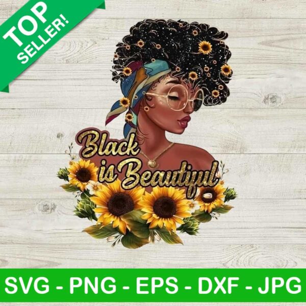 Black Is Beautiful Sunflower PNG