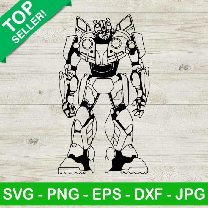 Bumblebee Transformer SVG, Bumblebee Robot SVG, Transformer Character SVG