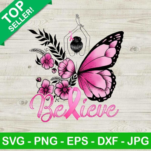 Believe Flower Butterfly PNG