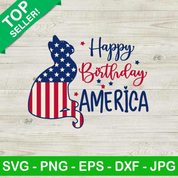 Happy Birthday America SVG