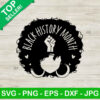 Afro Girl Black History Month SVG
