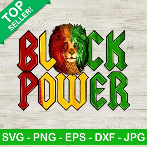 Black Power Lion PNG