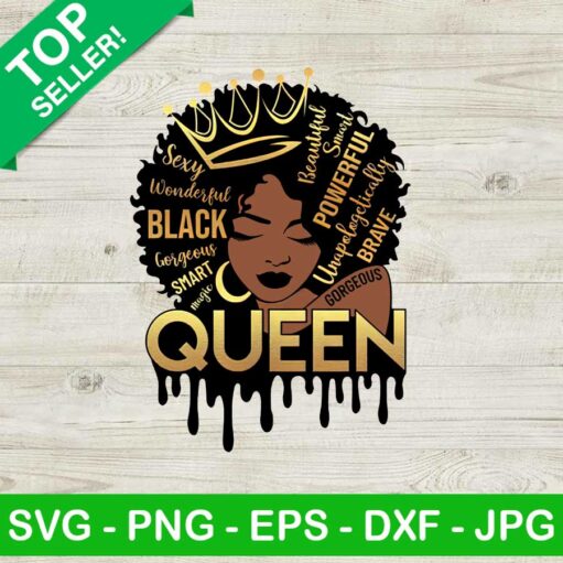 Afro Black Queen Words Png