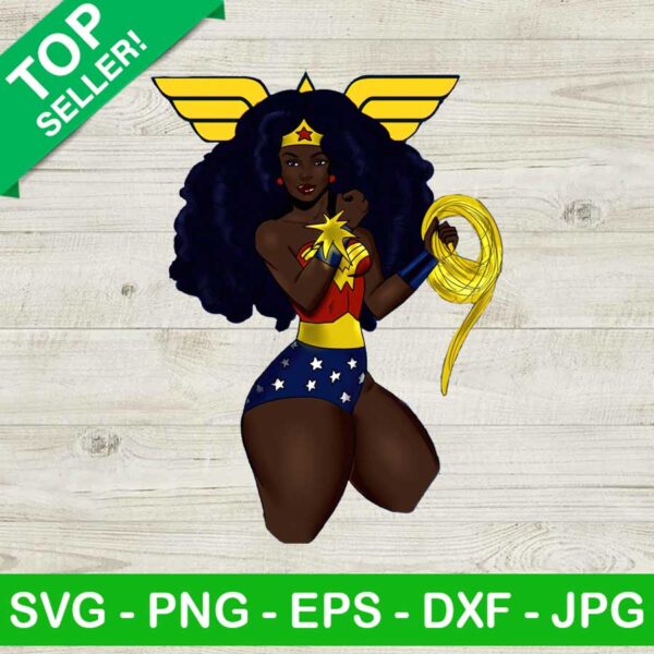 Black Woder Woman PNG