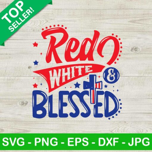 Red White And Blessed SVG