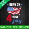 Born on 4th of july SVG