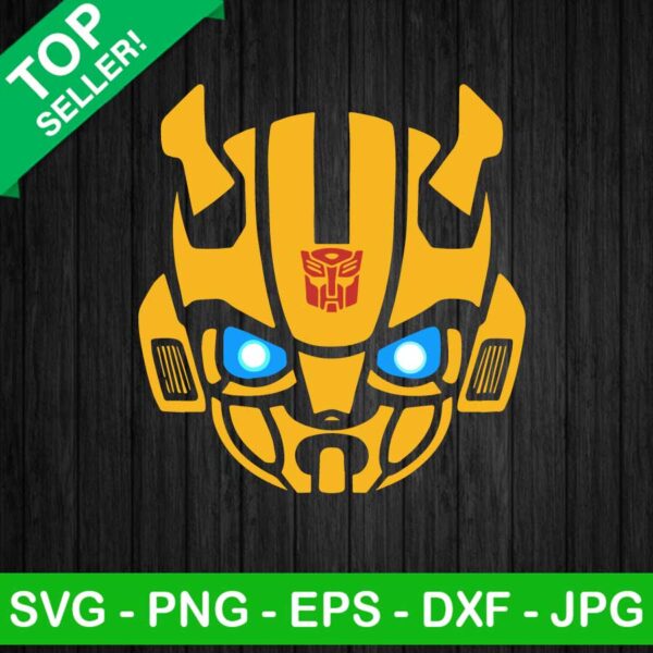Bumblebee Face SVG, Bumblebee SVG, Transformer SVG