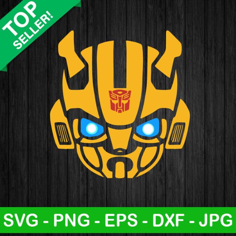 Bumblebee Face SVG Bumblebee SVG Transformer SVG   Bumbeeb 768x768 