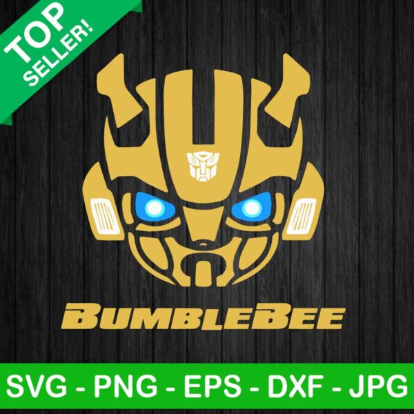 Bumblebee transformers head SVG, Transformers character SVG, Bumblebee SVG
