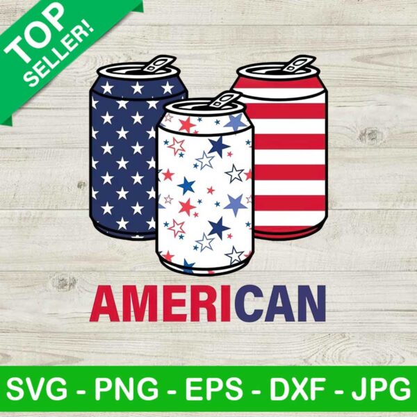 4Th Of July Can PNG, Beer Cans American Flag Sublimation transfer PNG, Independence Day Heat Transfer PNG