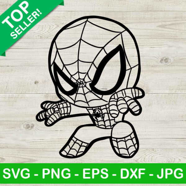 Chibi Spiderman SVG