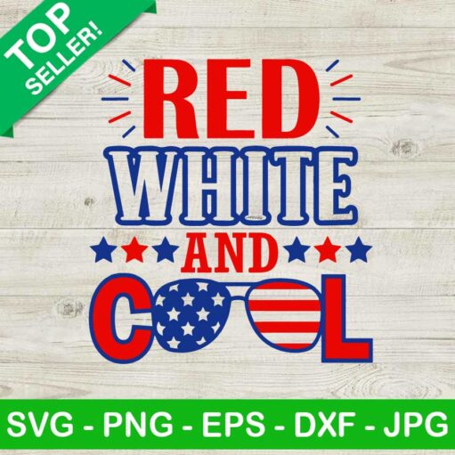 Red White And Cool SVG