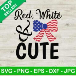 Red white and cute SVG