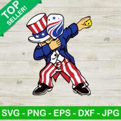 Dabbing uncle Sam 4th of july SVG