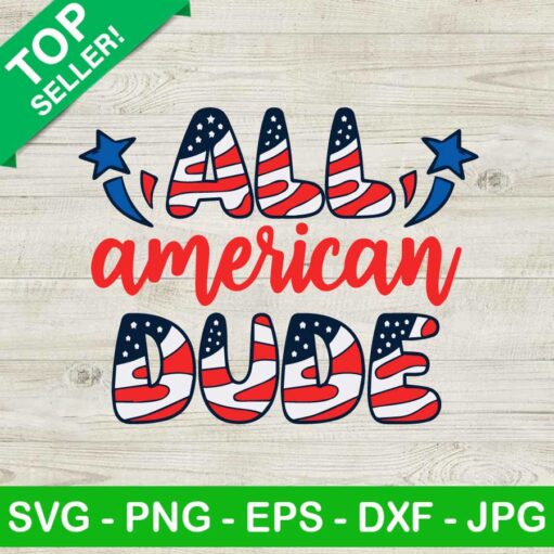 All American Dude SVG