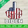 Fuck you Biden middle finger SVG