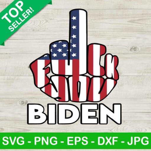 Fuck you Biden middle finger SVG