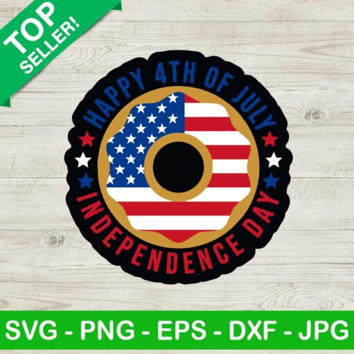 Donut Happy 4Th Of July SVG