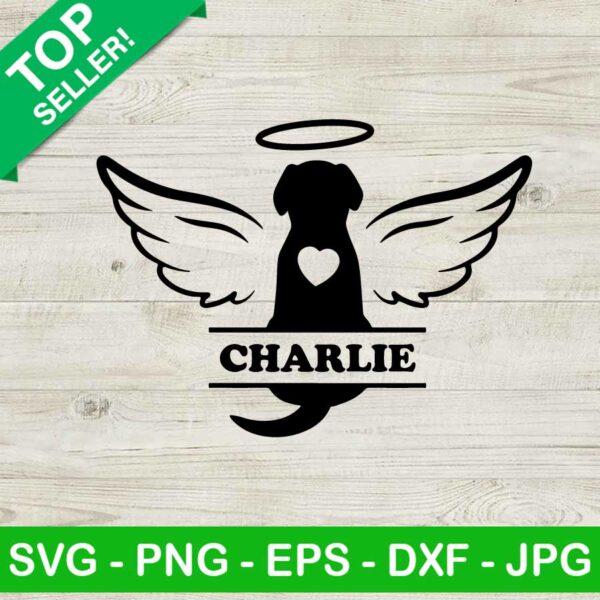 Dog Angel Charlie SVG