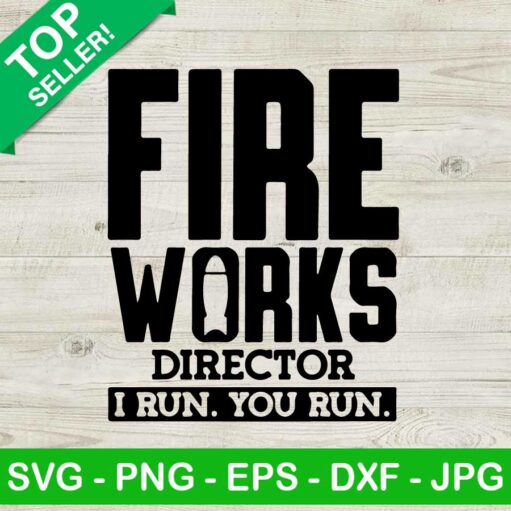 Fire words director i run you run SVG