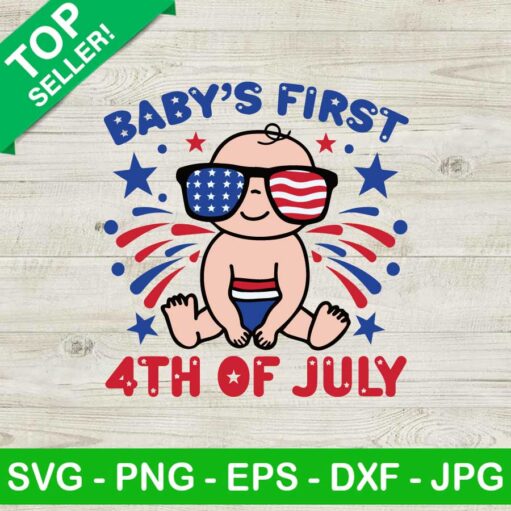 Baby's First 4th Of July SVG