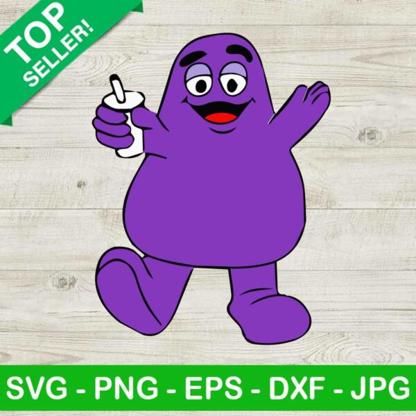 Cute Grimace Mcdonald's SVG, Grimace Mcdonald's SVG, Grimace SVG