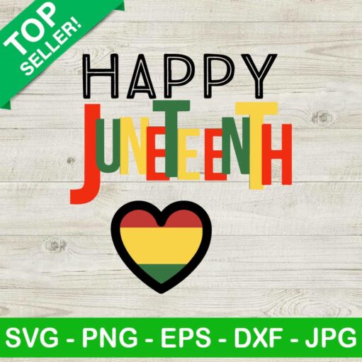 Happy Juneteenth SVG