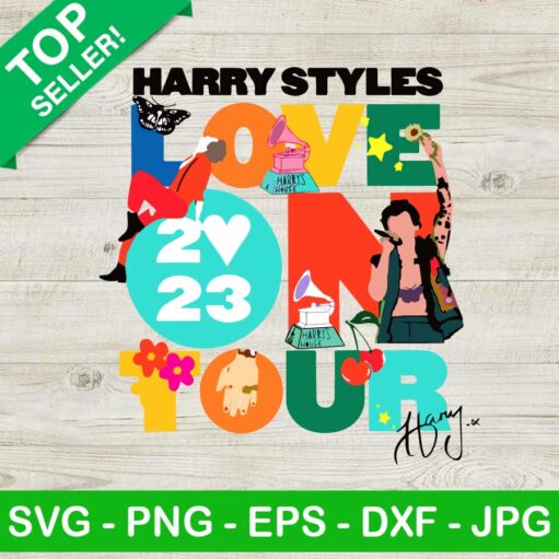 Harry styles love on 2023 tour SVG