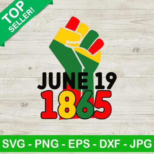 June 19th 1865 Fist Hand SVG