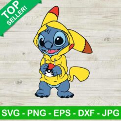 Pikachu Stitch SVG