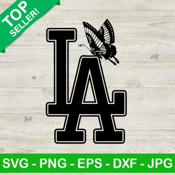 Los Angeles Dodgers Butterfly Logo SVG