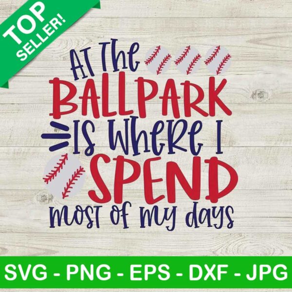 At The Ballpark Is Where I Spend PNG