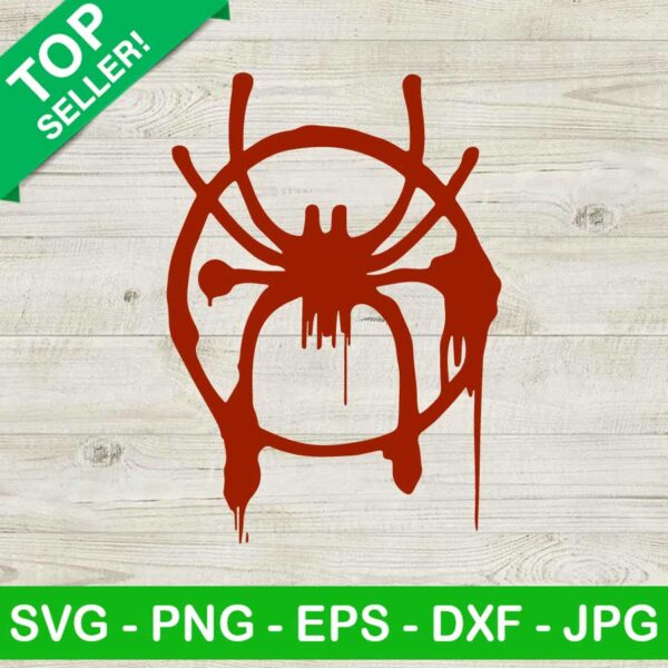 Miles Morales Spiderman Logo SVG