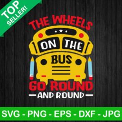 The wheels on the bus round and round SVG
