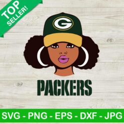 Packers Girl SVG, Green Bay Packers SVG, Packers Football Girl SVG