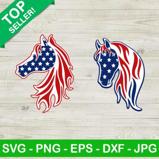 Patriotic American Horse SVG