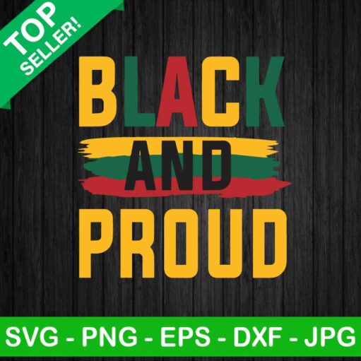 Black and proud juneteenth SVG