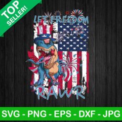 Let's Freedom Rawr PNG, Patriotic Dinosaur Sublimation transfer PNG, Saurus Rex Heat Transfer PNG