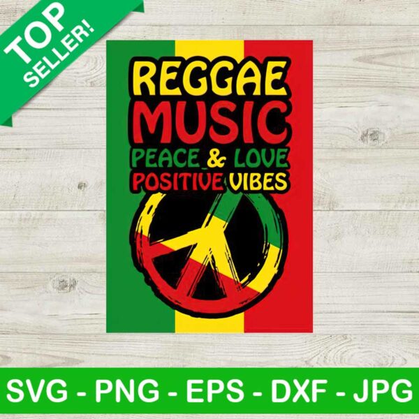 Reggae Music Peace And Love Positive Vibes PNG