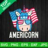 Americorn American Unicorn SVG