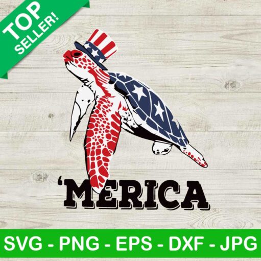 'Merica sea turtle patriotic SVG