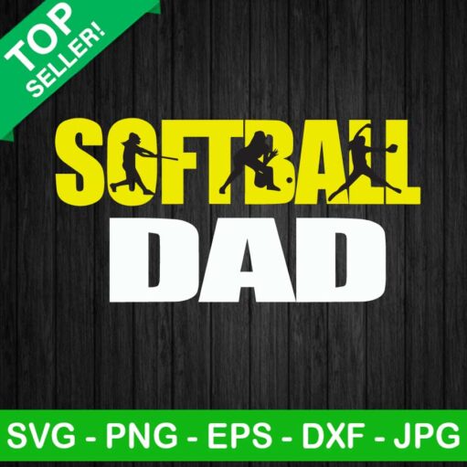 Softball Dad SVG