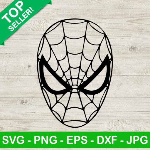 Spiderman Face Mask SVG