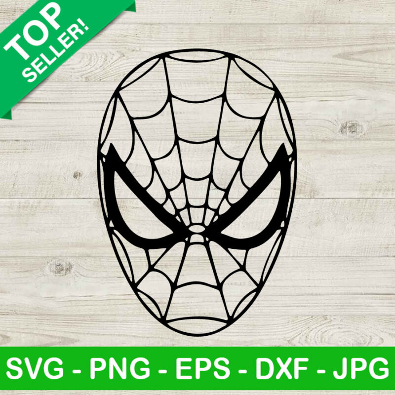 Spiderman Face Mask SVG, Spider Mask SVG, Superhero SVG, Marvel SVG