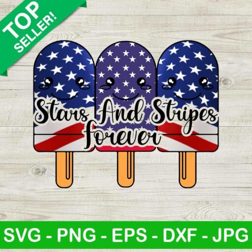 Popsicle Summer Stars And Stripes Forever Png