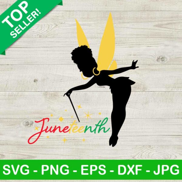 Afro Fairy Juneteenth SVG