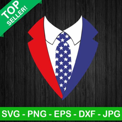 Tuxedo American Flag SVG