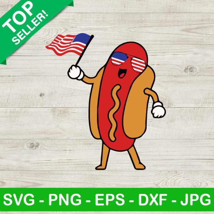4Th Of July Hot Dog SVG