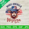 Make America Western Again Cow PNG